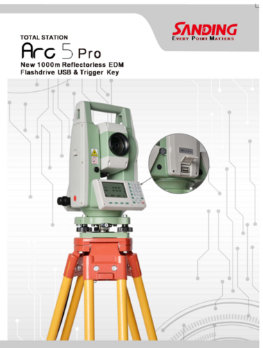 सैंडिंग टोटल स्टेशन आर्क 5 प्रो एप्लीकेशन: सर्वे