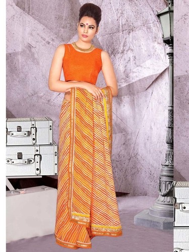 जॉर्जेट साड़ी