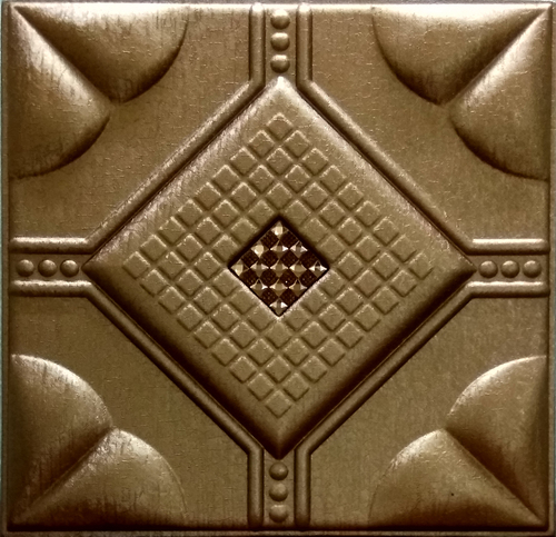 मैटेलिक कॉपर लेदर पैनल