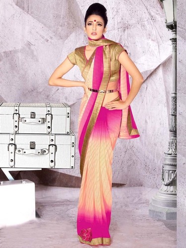 Double Shaded Saree
