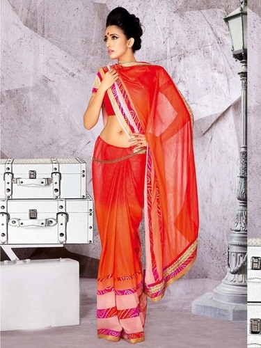Orange Saree