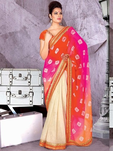 चिफ़न कैजुअल साड़ी