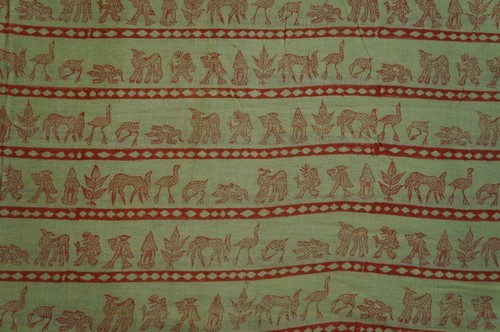 खादी हैंड ब्लॉक प्रिंट फैब्रिक