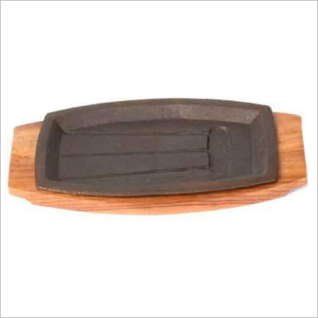 लकड़ी की कॉन्टिनेंटल सिज़लर प्लेट