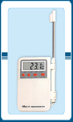 Digital Multi Thermometer - Durable Plastic, Compact Design | Accurate Temperature Readings in Multiple Sizes
