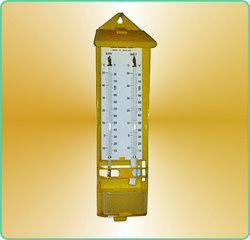 Wet and Dry Thermometer - Mercury Filled Glass, Reinforced Polypropylene Case | Removable Wicks, Hygrometric Tables Included