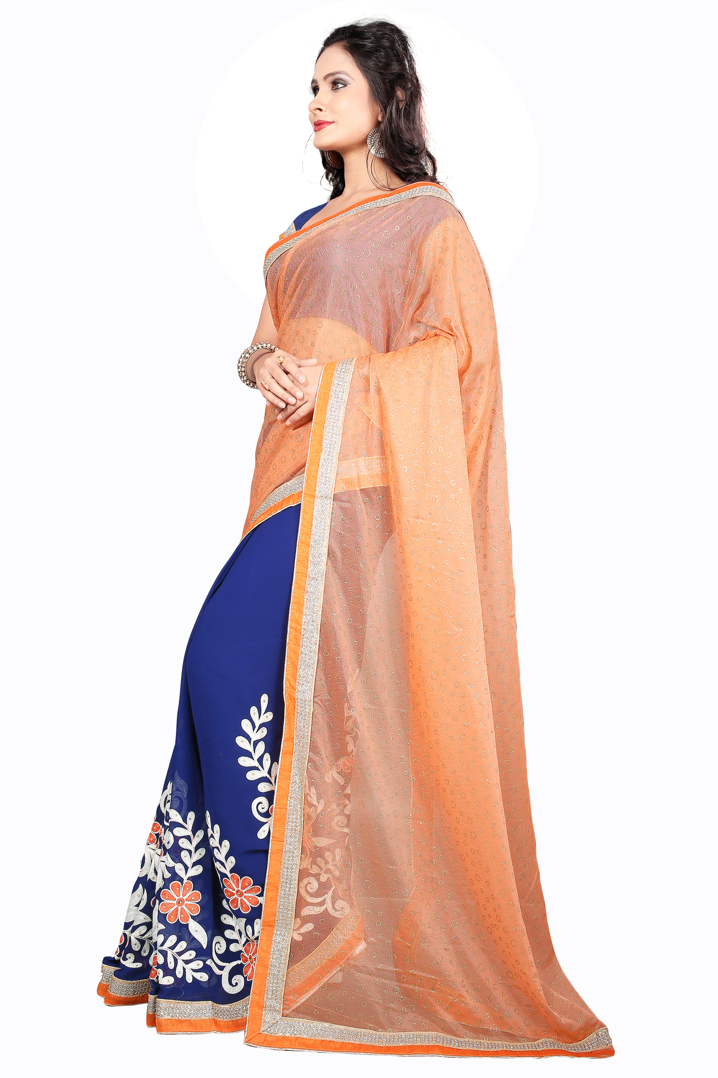 Designer Embroidered Georgette Sarees