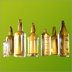 स्पष्ट अंडाकार आकार की शराब की बोतलें (180 मिलीलीटर)