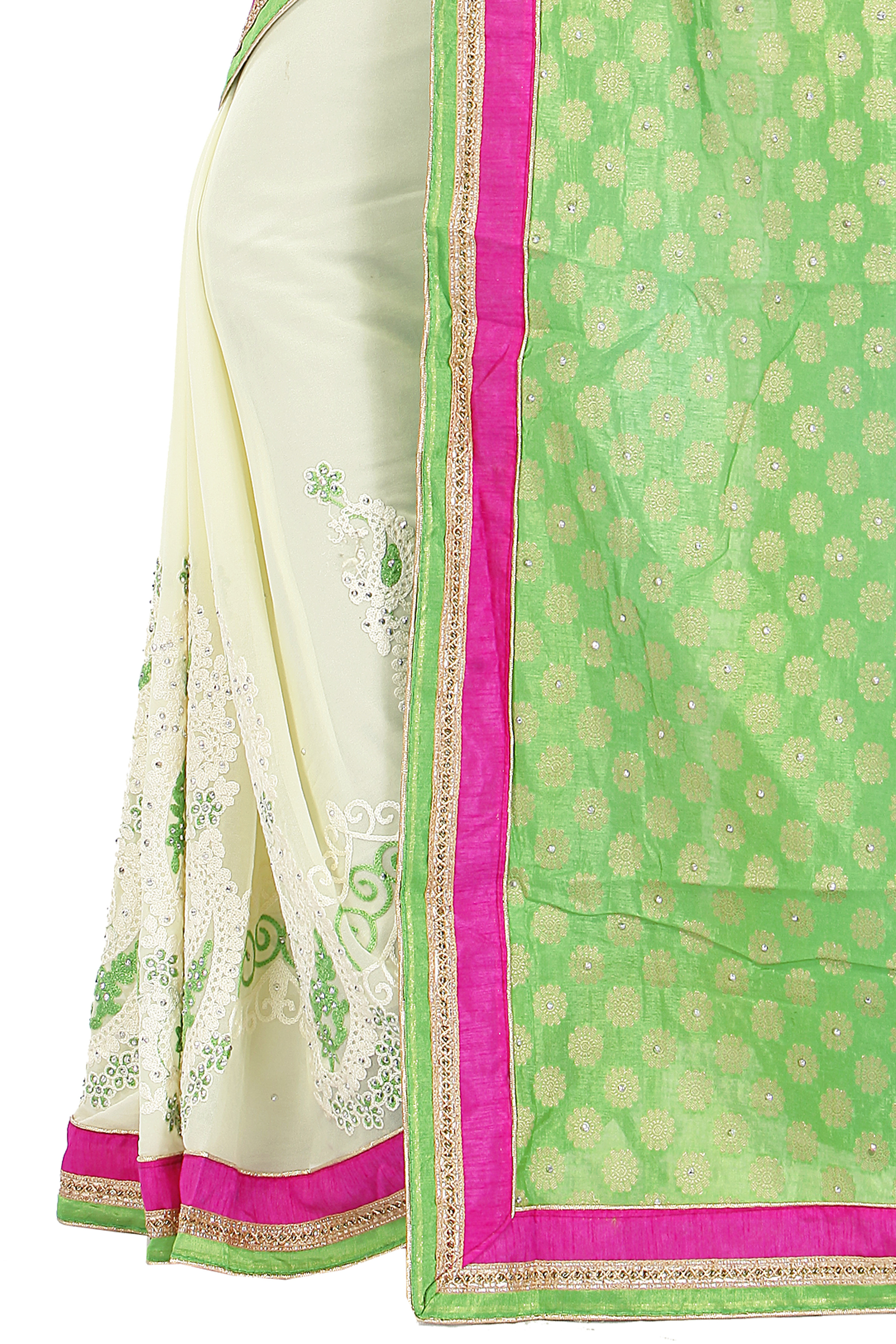 Designer Green Ethnic Saree