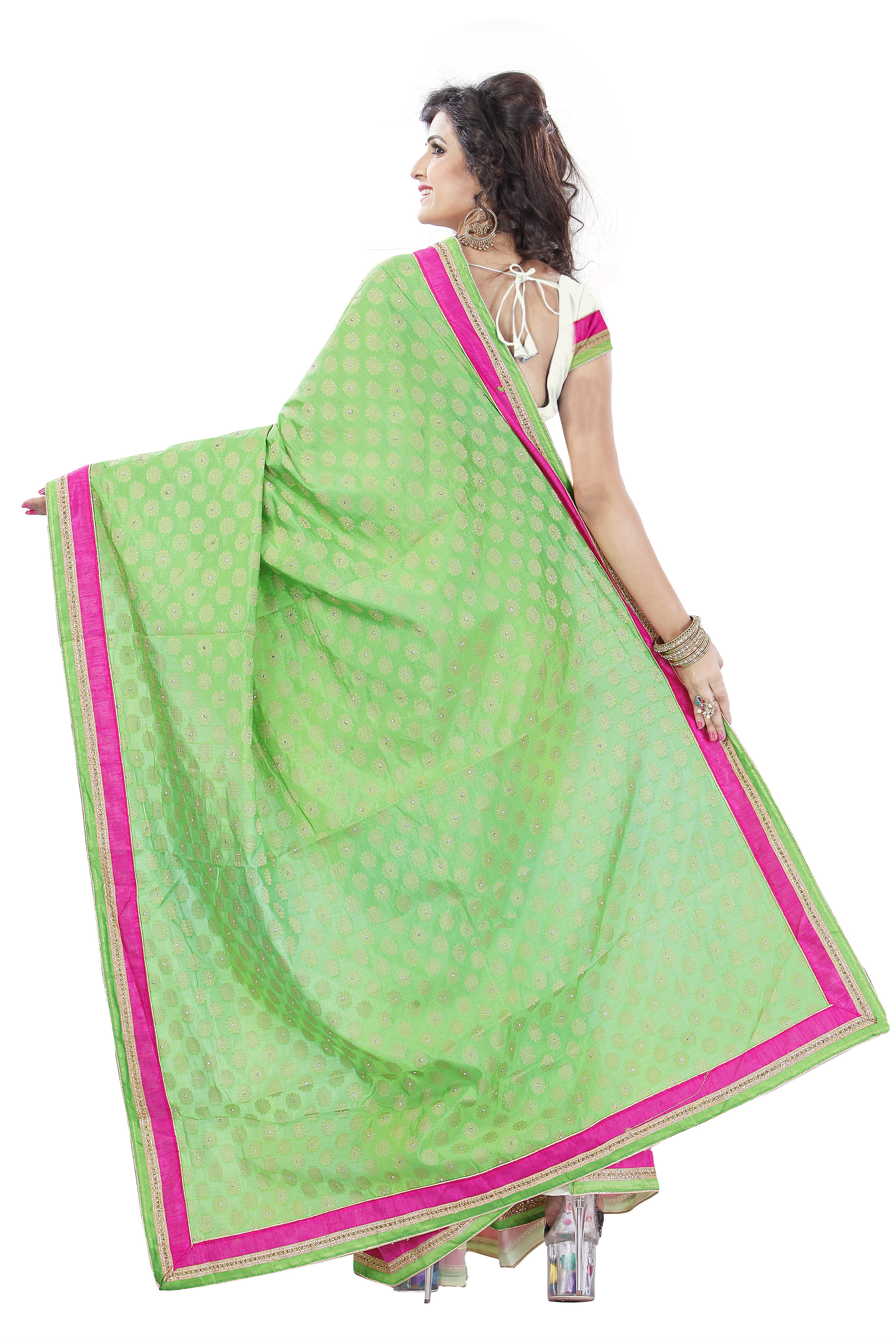 Designer Green Ethnic Saree
