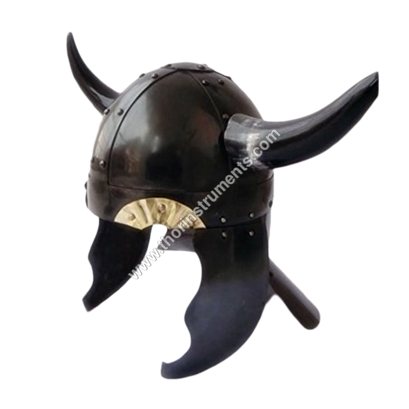 वाइकिंग बार्बेरियन HM259 आर्मर हेलमेट विथ हॉर्न्स
