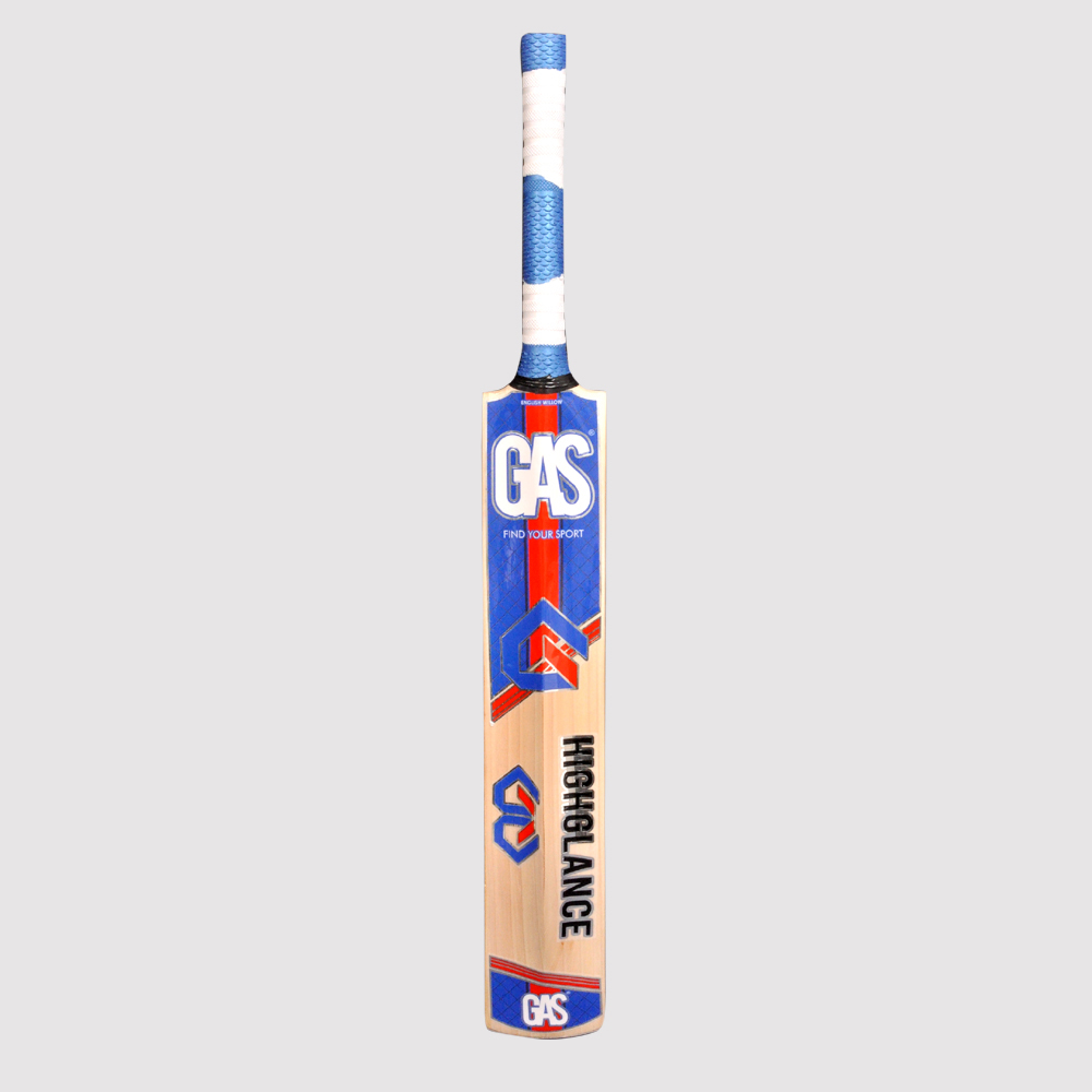 Highglance - Grade-a Willow, 33x4x2.75 Inch, Blue | Round Handle, Concave Edges, Scale Grip, Sarawak Cane Handle