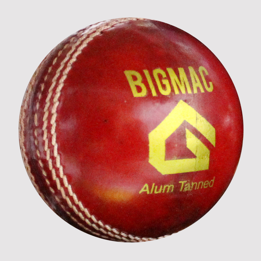 Bigmac - Leather Cricket Ball, 70mm Diameter, Red | Durable, Consistent Bounce, Superior Grip, Reliable Performance