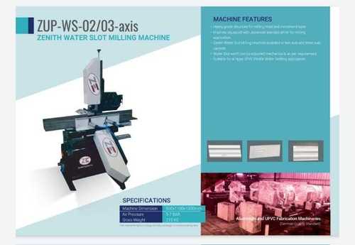 Upvc Plane Water Slot Drill Machine - Automatic Grade: Semi-Automatic