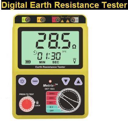 Yellow & Black Earth Resistance Tester