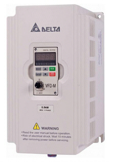 Delta VFD015M23A - 2Hp, 230V Three Phase Input | Plastic, Ultra-Low Noise Operation, Compact Design, Small to Medium Horsepower Applications