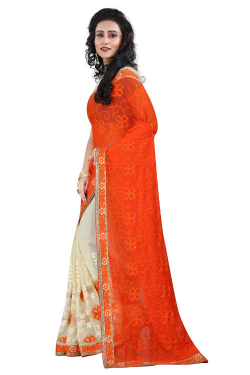 Plain Designer Sarees