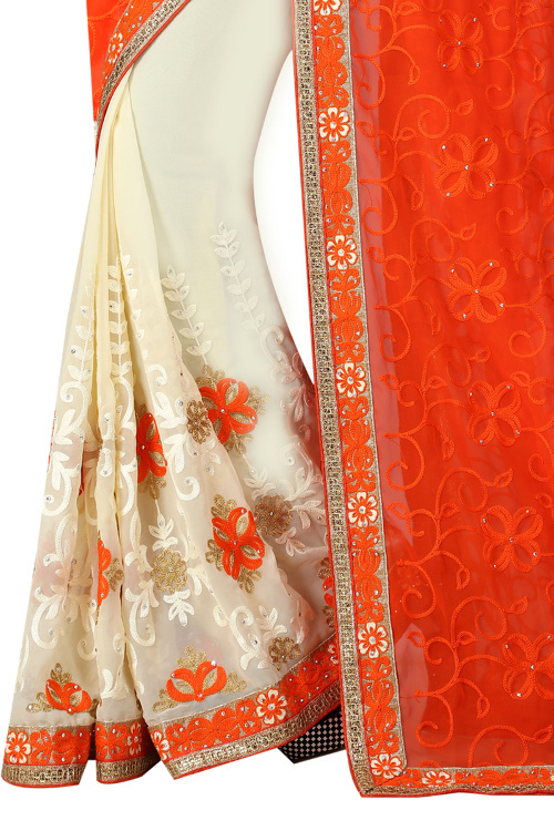 Plain Designer Sarees