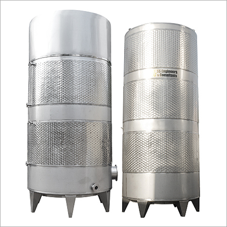 Dimple Jacket Tanks Application: For Industrial Use