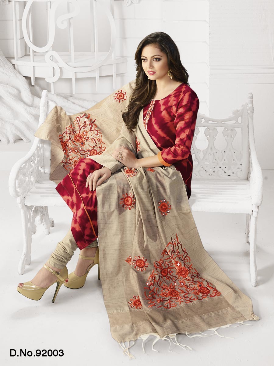 Maroon Dress Material Salwar Kameez