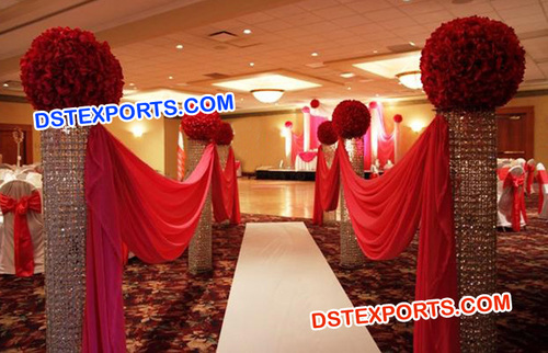 क्रिस्टल पिलर्स पेड़स्टल्स कॉलम्स