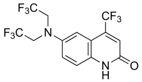 6- [बिस (2,2,2-ट्राइफ्लोरोइथाइल) अमीनो] -4- (ट्राइफ्लोरोमेथाइल) -2 (1H) -क्विनोलिनोन