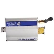 GSM Modem - Aluminum Casing, 76x54x25mm | RS232 Interface, Wavecom Q2406B Module, Dual-Band, High Sensitivity Antenna, Low Voltage Operation