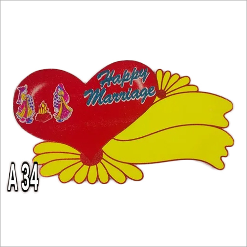 Any Color Happy Marriage Heart