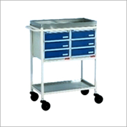 Hospital Medicine Trolley - Sturdy Stainless Steel Frame, Multi-Tier Storage System, Smooth Mobility Wheels, Ergonomic Design