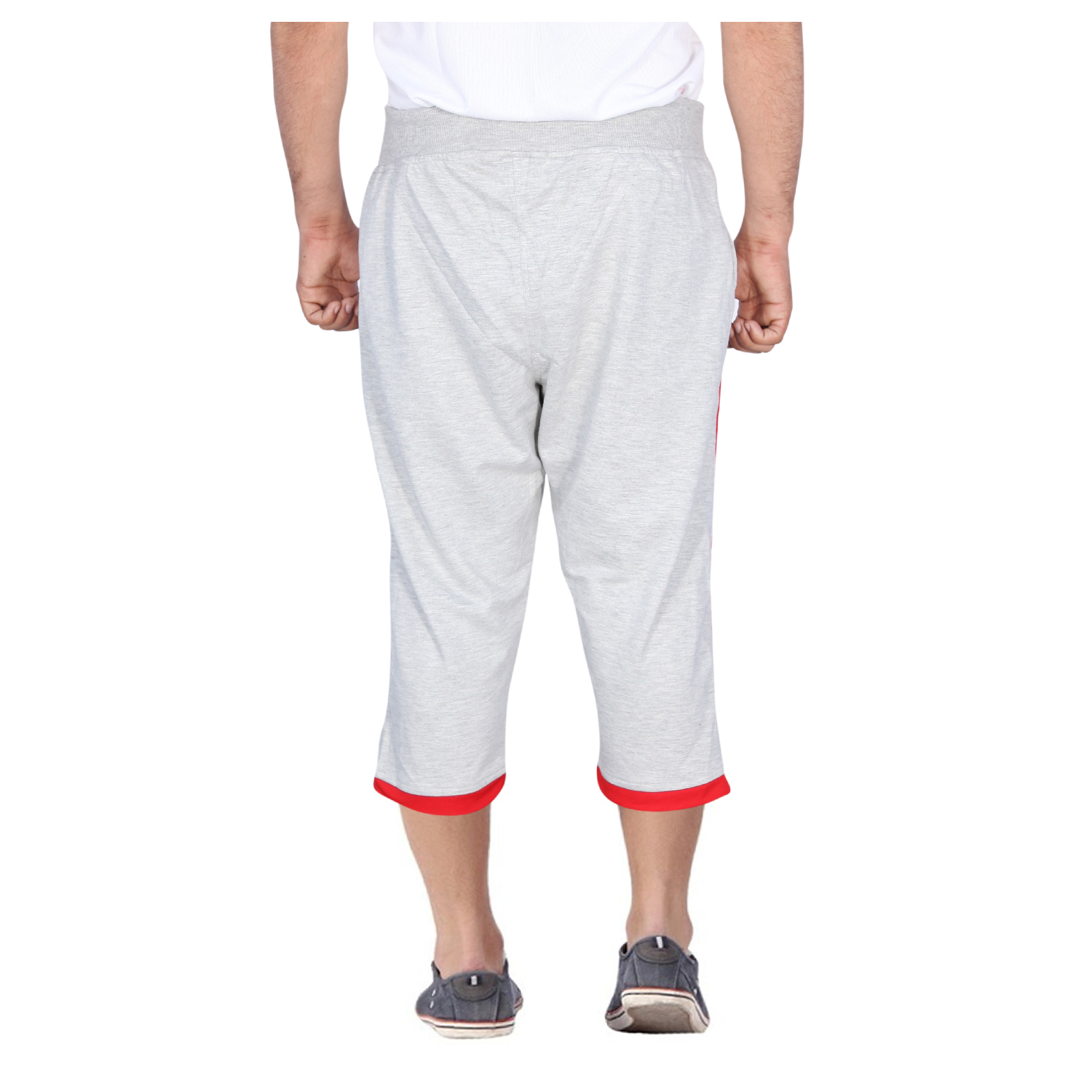 Progas Capri - 100% Cotton Poplin, Black, Elastic Waist With Drawstring, Soft Fabric Homewear