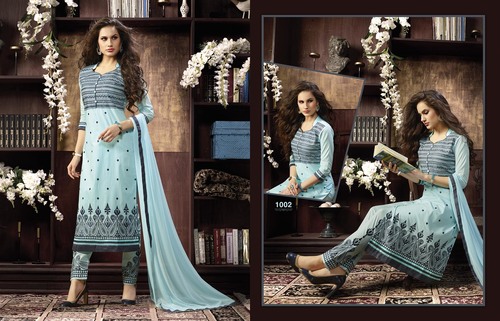 cotton printed ladies suits