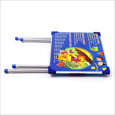 Table Fold - Metal & Plastic, 24x18x12 Inches, Blue | Lightweight, Foldable, Portable, Durable, Child-friendly