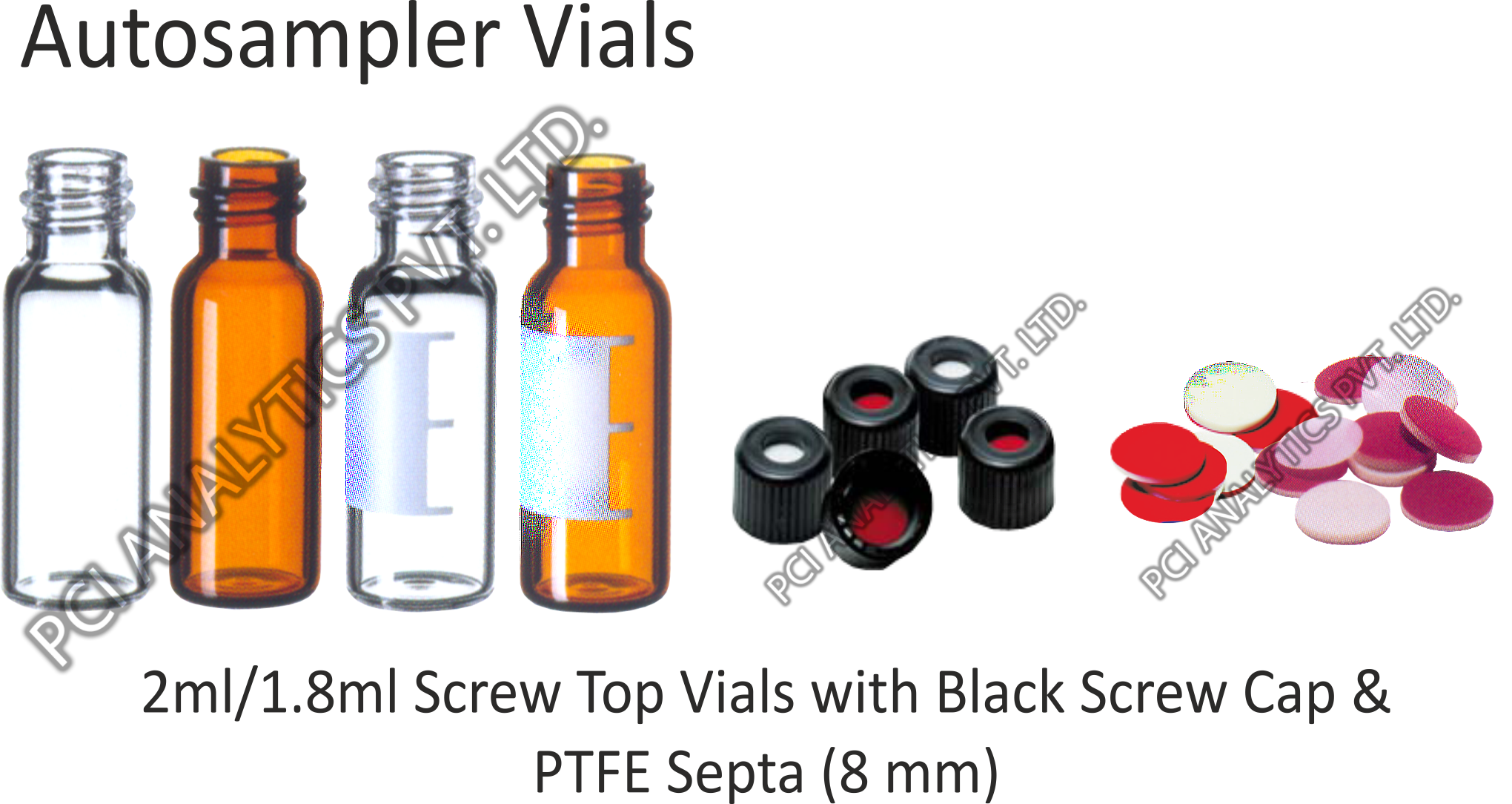 Crimp Vials - 2ml & 1.8ml Clear And Amber With 11mm Aluminium Cap & Septa | Lightweight 28.4 Grams, Ideal For Secure Sample Storage