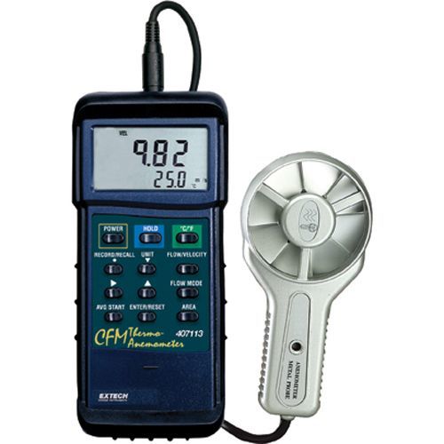 High Temperature Cfm Metal Vane Anemometer