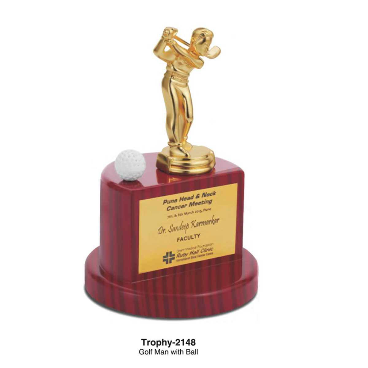 Golf Crystal Trophy