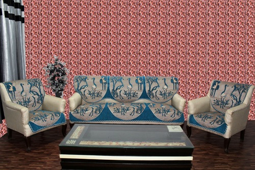 प्रिंटेड चेनिल सोफा कवर माधुरी