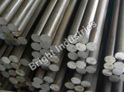 Mild Steel Bright Round Bars - 25.4 - 50.8mm Thickness, Silver Galvanized Finish | Industrial Grade for Construction Use
