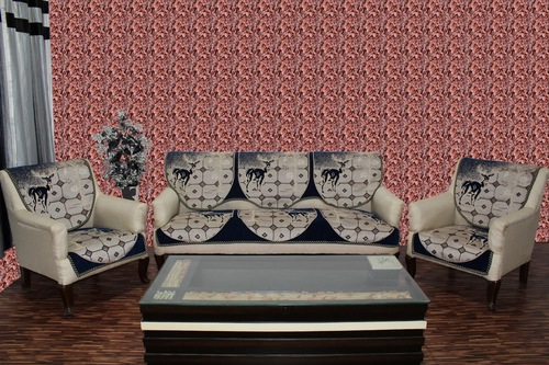 प्रिंटेड चेनिल सोफा कवर माधुरी