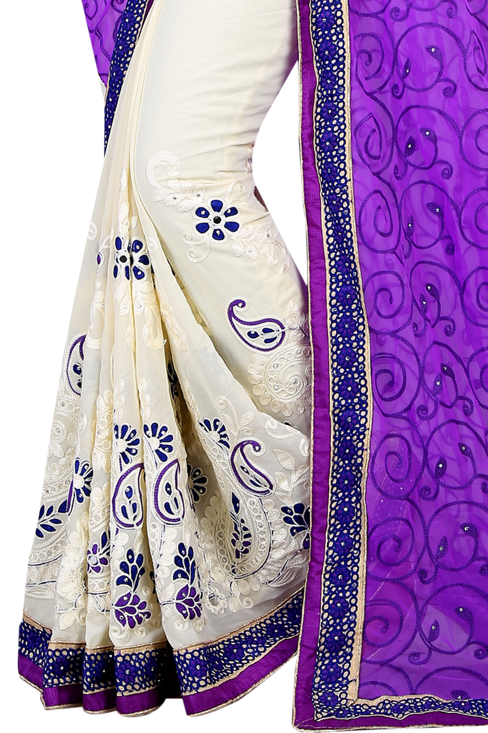 Purple Fancy Saree
