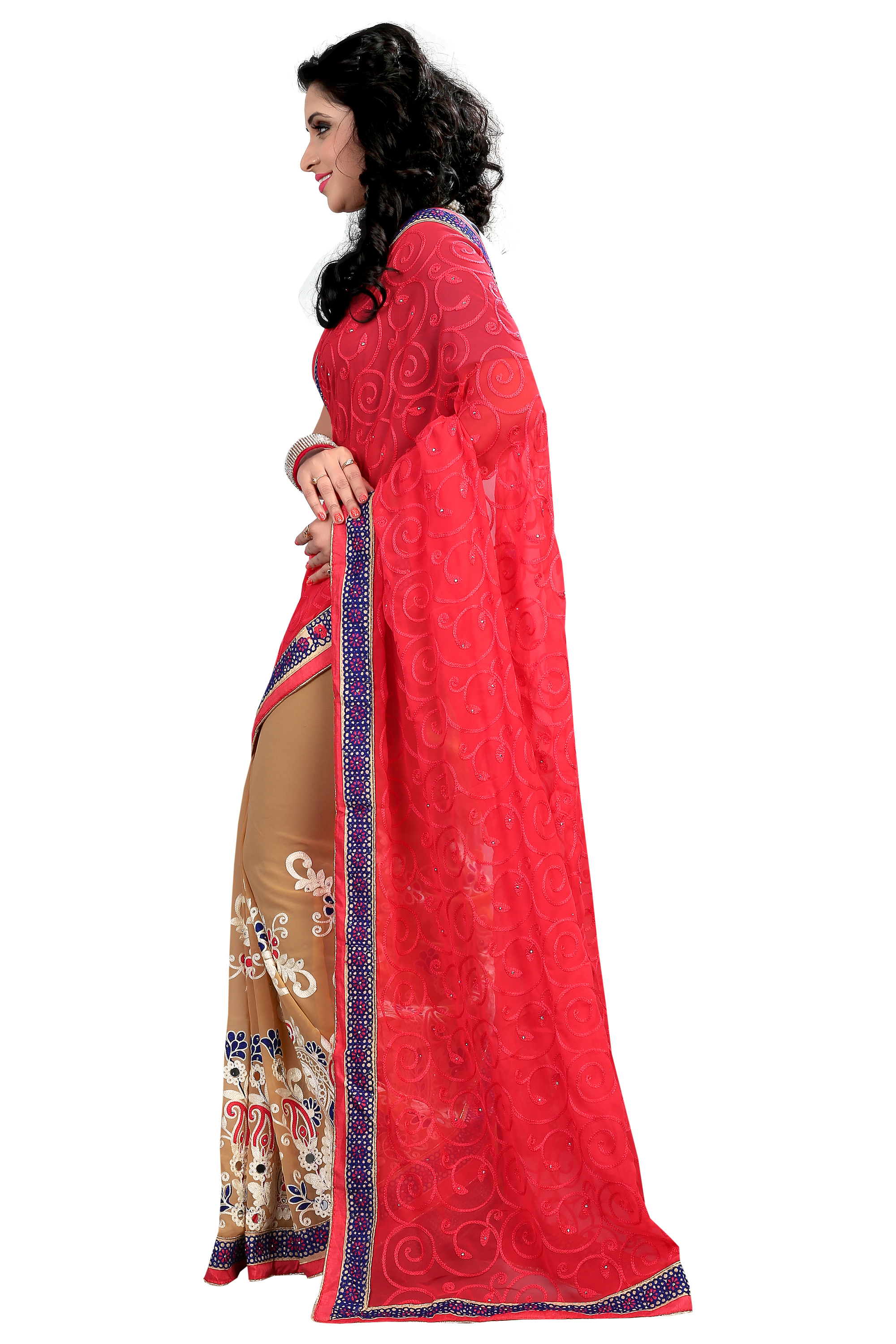 Red Designer Bridal Saree