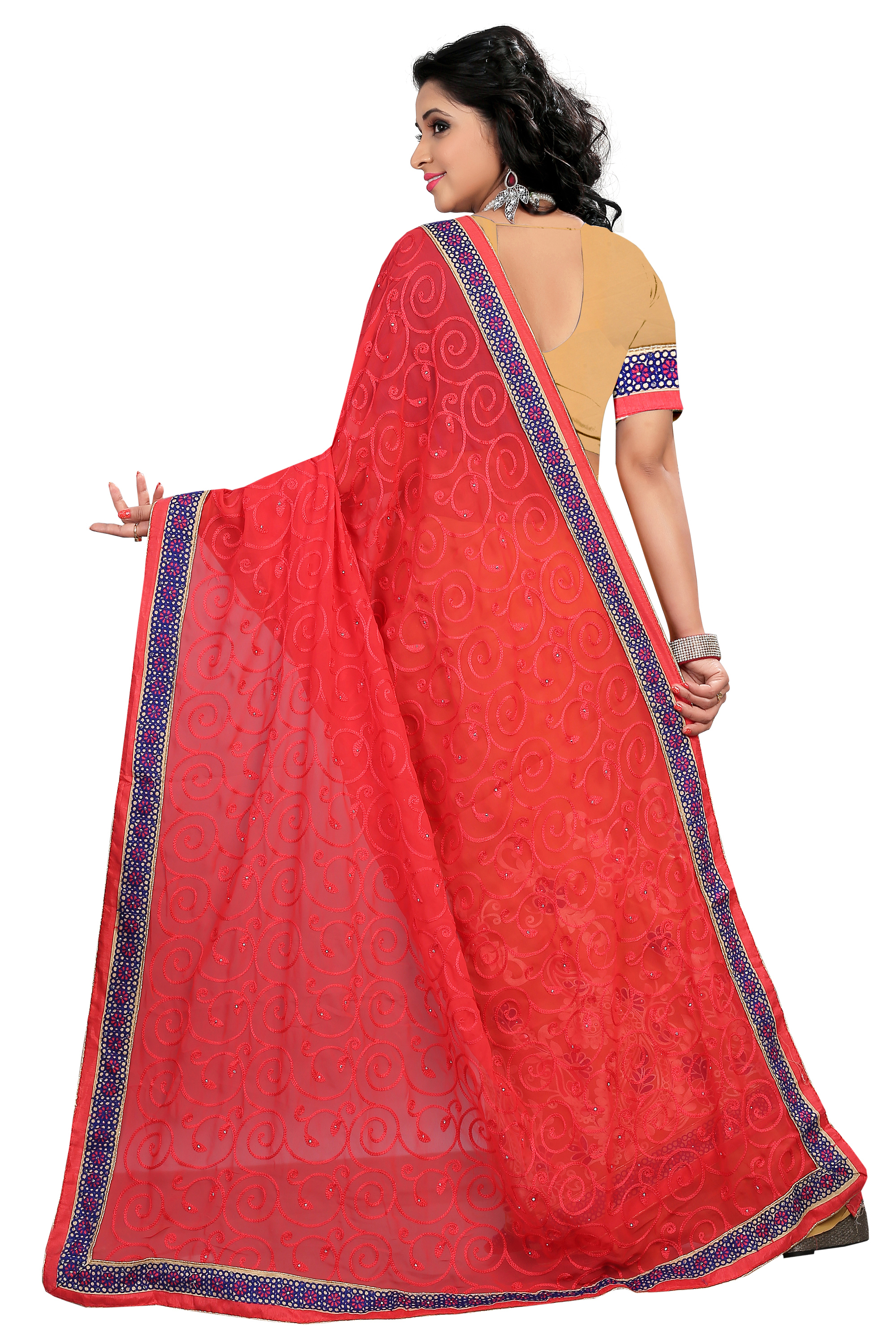 Red Designer Bridal Saree