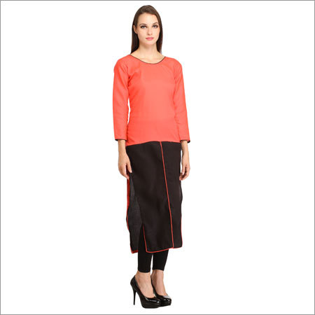 Designer Kurtis - Rayon, S-xl, Coral | Stylish Design, Comfortable Fit, Elegant Look, Soft Fabric, Versatile Style