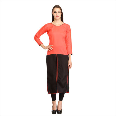 Designer Kurtis - Rayon, S-xl, Coral | Stylish Design, Comfortable Fit, Elegant Look, Soft Fabric, Versatile Style