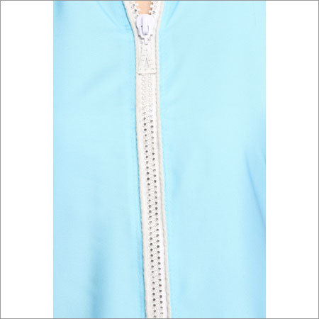 Fancy Kurtis - Cotton, 44 Inch, Light Blue | Stylish Design, Comfortable Fit, Mandarin Collar, Sleeveless