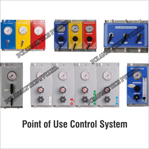 Grey And Blue Point Of Use Control System