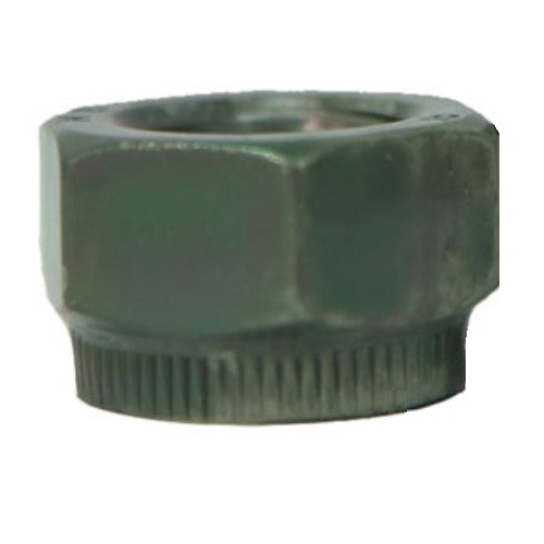 Cleveloc Nut - Carbon Steel En 8 / Sae 1045, Zinc Passivation Blue / Yellow & Black Oxide Finish, Iso Class 8 & 10