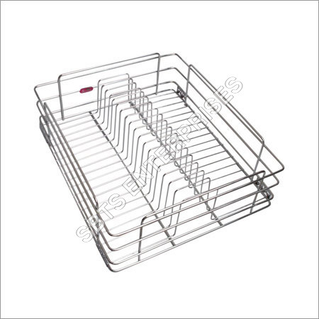 Silver Kitchen Plate Baskets