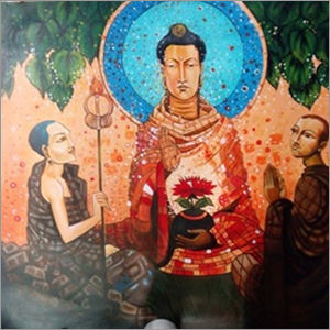 Acrylic Buddha Paintings