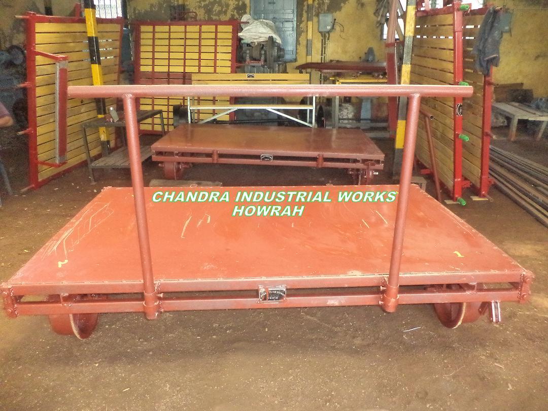 Railway Material Trolley - Mild Steel, 2000 Kg Load Capacity , Easy To Move With Rugged Durability And Reliable Performance