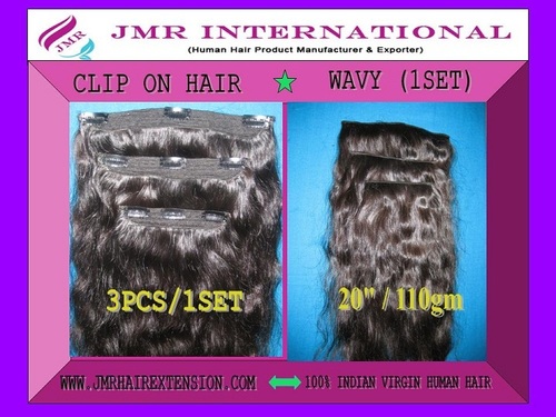 3पीस क्लिप ऑन हेयर